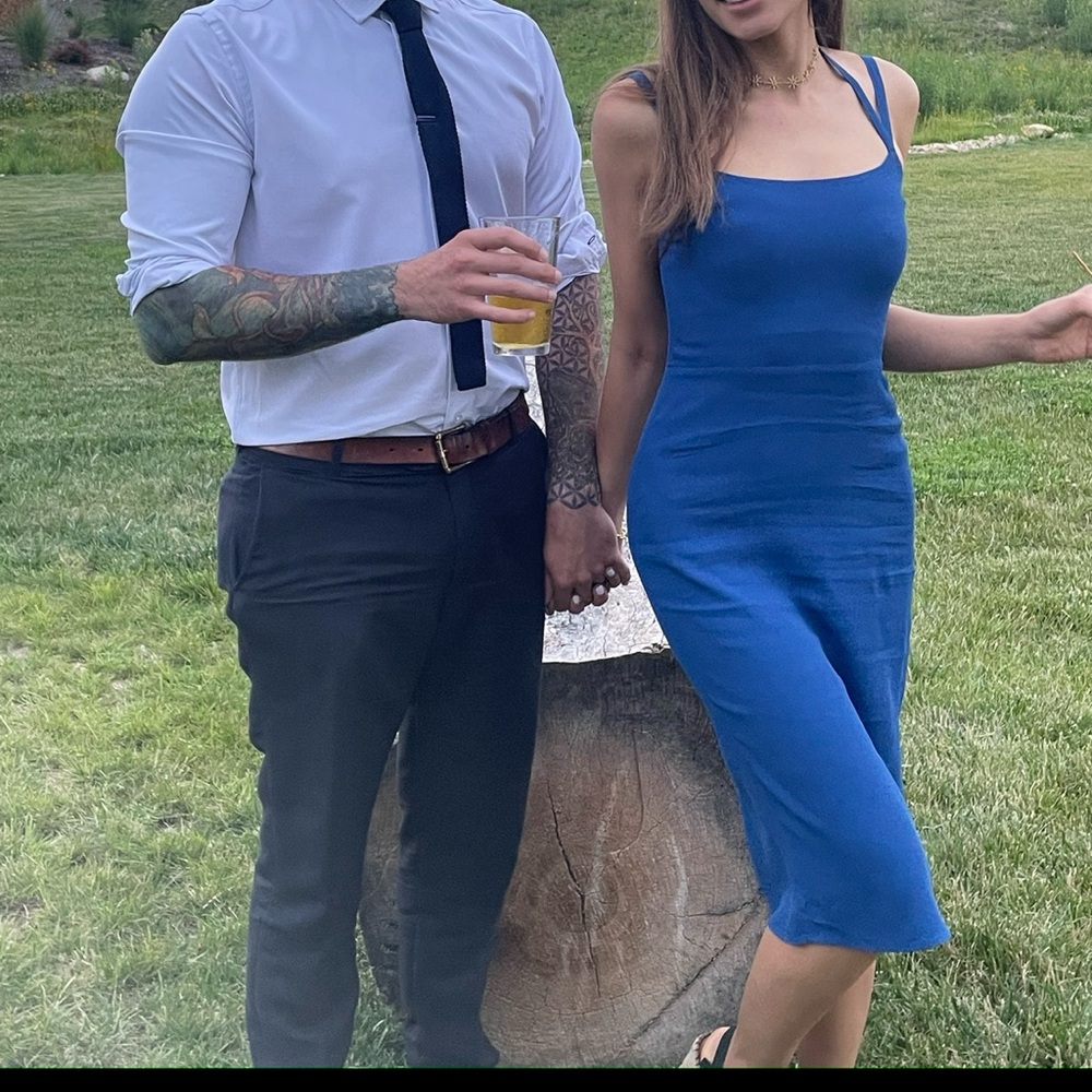 Blue Sleeveless Dress